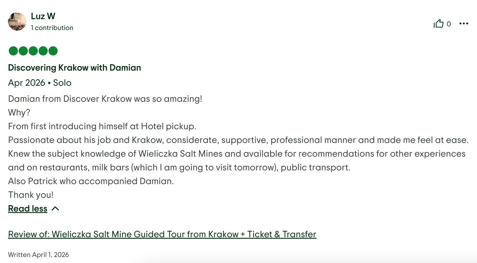 TripAdvisor review 9